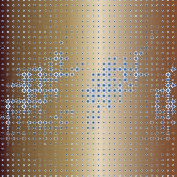   Шаблон со звездочками на металлической поверхности
  - Вектор,изображение