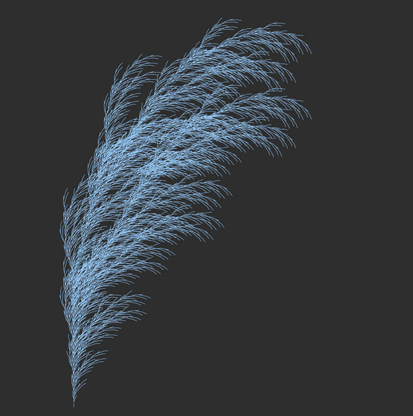 Διάνυσμα Grass Generative Design - Wisp όπως L-σύστημα Μαθηματικό μοντέλο - Διάνυσμα, εικόνα