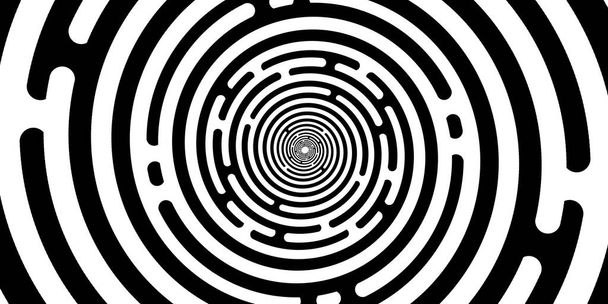 Vector Hypnotic Helix Maze - Mesmerizing Infinite Spiral Labyrinth - Vector, Image
