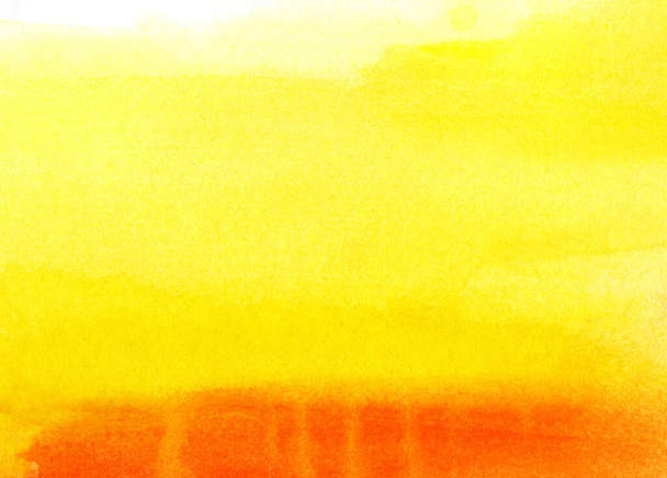 Яркий красочный желтый и оранжевый абстрактный акварельный фон - Фото, изображение