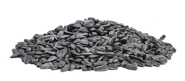 Siyah ayçiçeği tohumları. Doku veya arkaplan için - Fotoğraf, Görsel