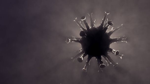 Covid - 19 coronavirus sarc-cov-2 fertőzés pandémiás vakcina vírus járvány laboratóriumi orvostudomány sejt háttér gyógyszer egészség fertőző 3d kiolvasztás - Fotó, kép