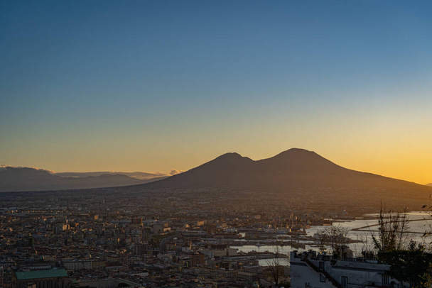 A beautiful look at the city of Naples Italy from above - Photo, Image
