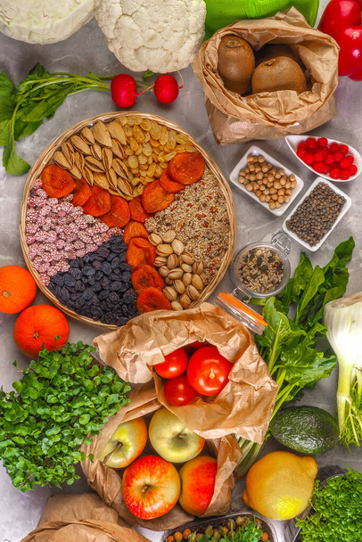 健康的な食品の選択フィットネスや免疫システムを高めるために,抗酸化物質で高い,アントシアニン,スマート炭水化物,オメガ3,ミネラルやビタミン,心臓の健康 - 写真・画像