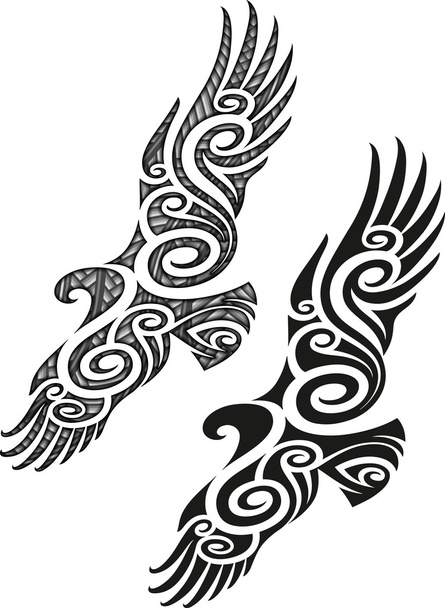 Maori tatuointi kuvio - Kotka
 - Vektori, kuva