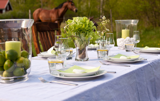Outdoor table setting - Photo, Image