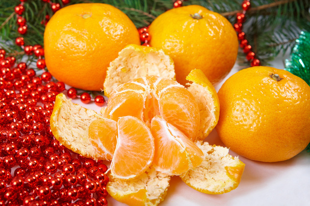 Christmas tangerine - Zdjęcie, obraz