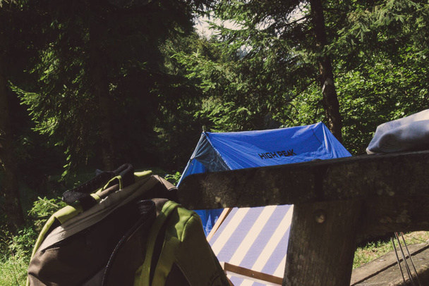 the life in a tent - Foto, Imagen