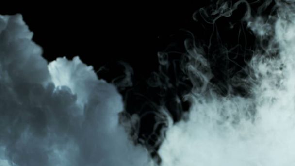 Smoke on black background realistic overlay for different projects! Very beautiful background for promo, trailer, tittles, text, openers and etc... - Foto, immagini