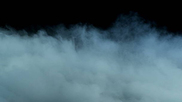 Foto de Nuvens Realistas em fundo preto escuro. Papel de parede textura banner
. - Foto, Imagem