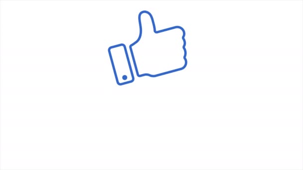 Рух великого пальця 4k відео на білому тлі
 - Кадри, відео