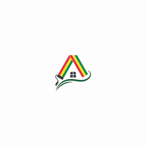 Pintura Casa logo negocio vector plantilla - Vector, imagen
