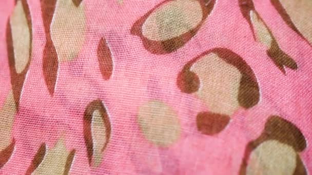 Fabric texture. pink knitted texture. Close. Can be used as a background - Footage, Video