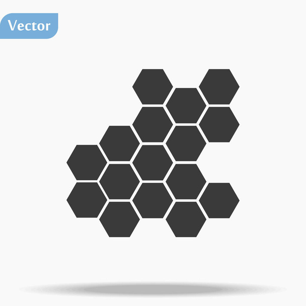 Icono de vector de panal. Icono de panal para abejas. Icono de productos de panal. Icono del panal. eps 10
 - Vector, imagen