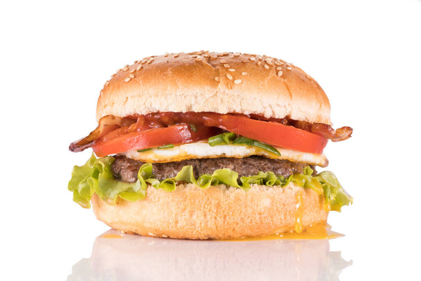 grand et savoureux hamburger pour le menu du restaurant25
 - Photo, image