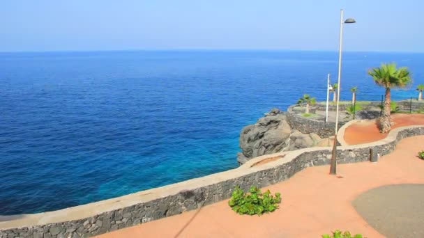 Vistas al mar en pequeño mirador en Callao Salvaje en la isla de Tenerife en Islas Canarias
. - Metraje, vídeo