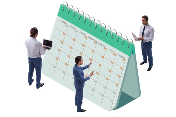 Концепція бізнес-календаря з бізнесменом
 - Фото, зображення