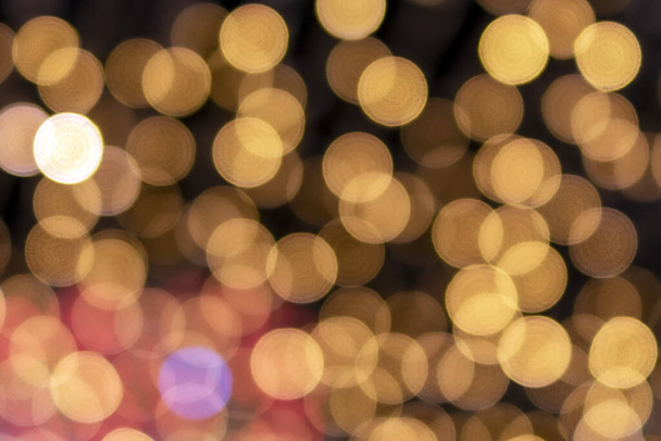 Festive abstract background with bokeh defocused lights - Photo, Image