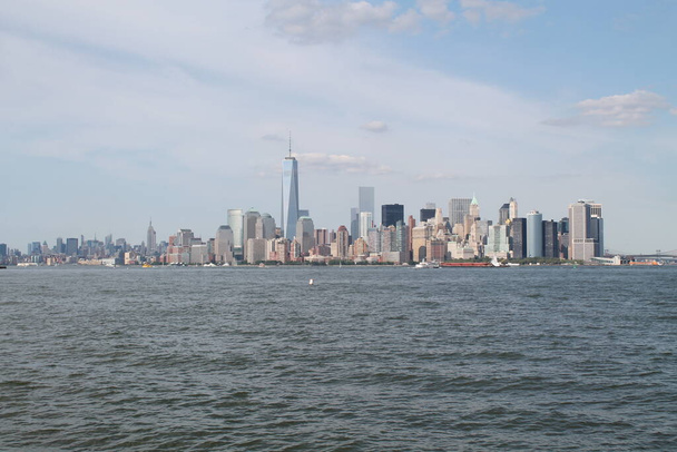 City skyline of New York City, USA - 写真・画像
