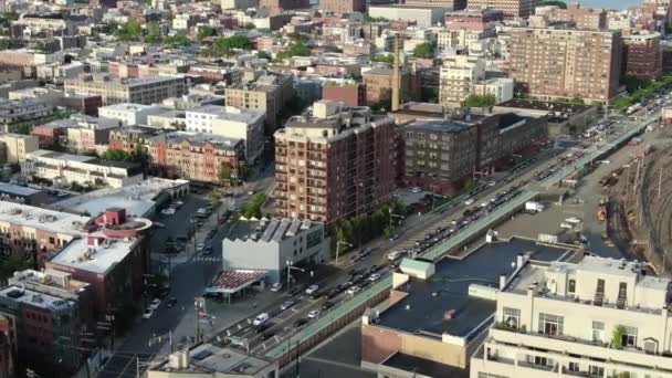 hoboken nj aerial view  - 映像、動画