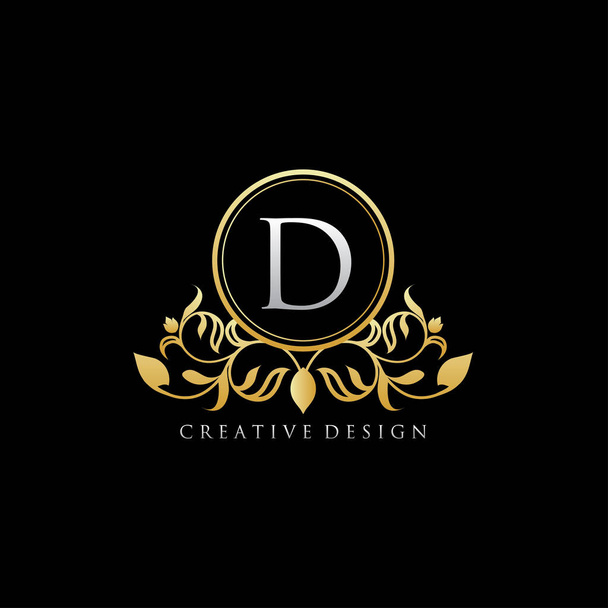 Luxo Boutique D Letter Logo
 - Vetor, Imagem