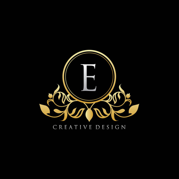 Λογότυπο πολυτελείας Boutique E Letter - Διάνυσμα, εικόνα