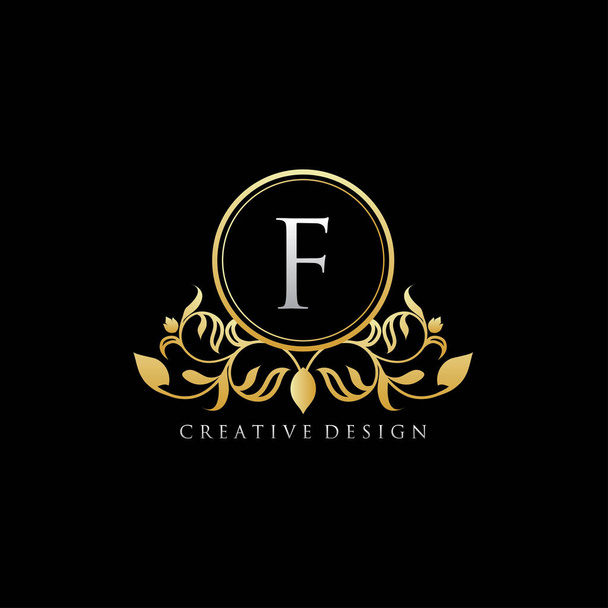 Luxusní butik F písmeno logo - Vektor, obrázek