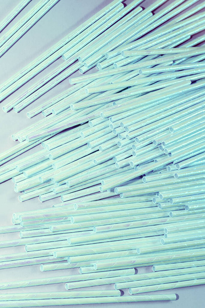 plastic free reusable glass drinking straws - Zdjęcie, obraz