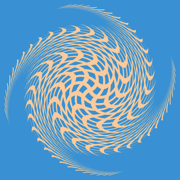 bouclé en duotone, bobine, forme de volute de gyration. tourbillon de ficelle tournant de façon concentrique, radiale, rayonnante et circulaire, circulaire, circulaire
 - Vecteur, image