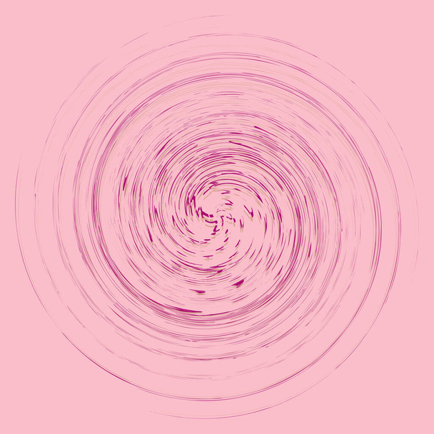 barevné, vícebarevné a jednobarevné cyklické, cyklicky soustředné kroužky. točil se spirálou, vírem, točil se. abstraktní kruhový, radiální tvar smyčky, prvek přes barevné pozadí, pozadí - Vektor, obrázek