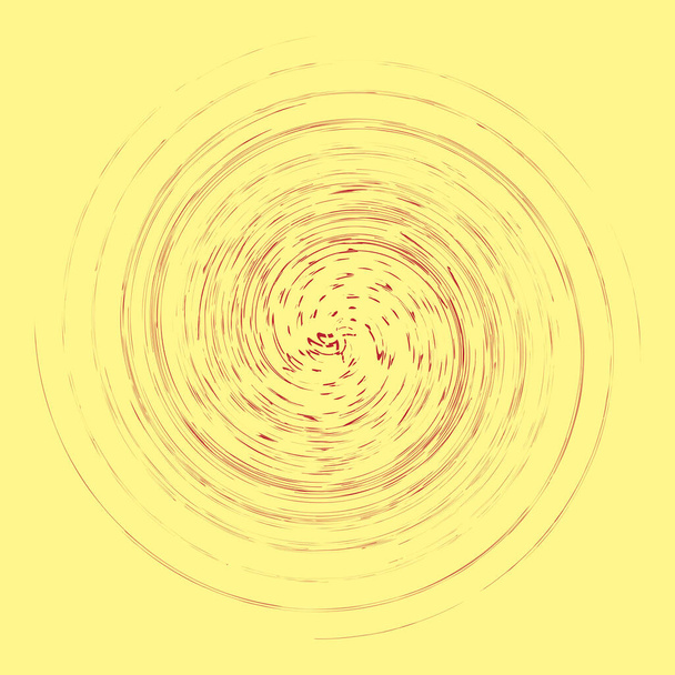 カラフルで多色で単色のサイクル同心円状のリング。渦巻渦巻渦巻渦巻。抽象的な円形、放射状のループ形状、色背景上の要素、背景 - ベクター画像
