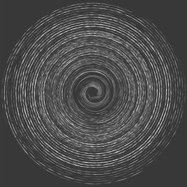 Boue, frottis, grunge monochrome, volute noir et blanc, forme vortex. Élément d'hélice torsadée. Rotation, spin et conception de concept de torsion. Illustration abstraite de spirale, tourbillon, tourbillon
 - Vecteur, image