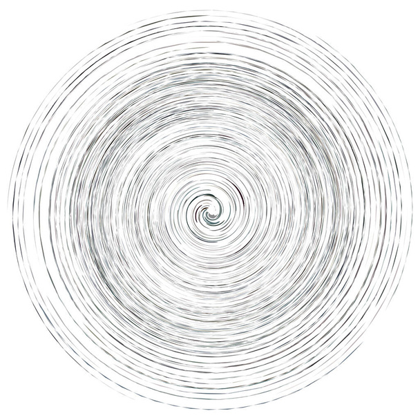 Creme de mancha, mancha abstrato elemento de design espiral. Gire, gire em forma. Voluta, hélice, ilustração coclear
 - Vetor, Imagem