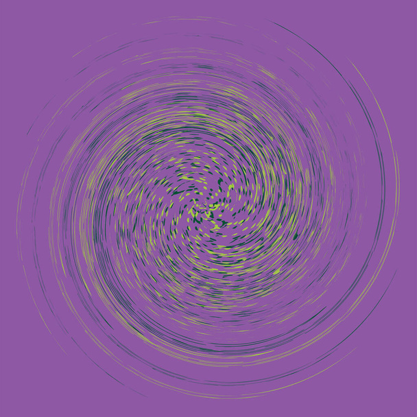 tricolor lockig, Spirale, Kreiselvolutenform. Wirbel drehen sich konzentrisch, radial, strahlend und kreisförmig, kreisend - Vektor, Bild