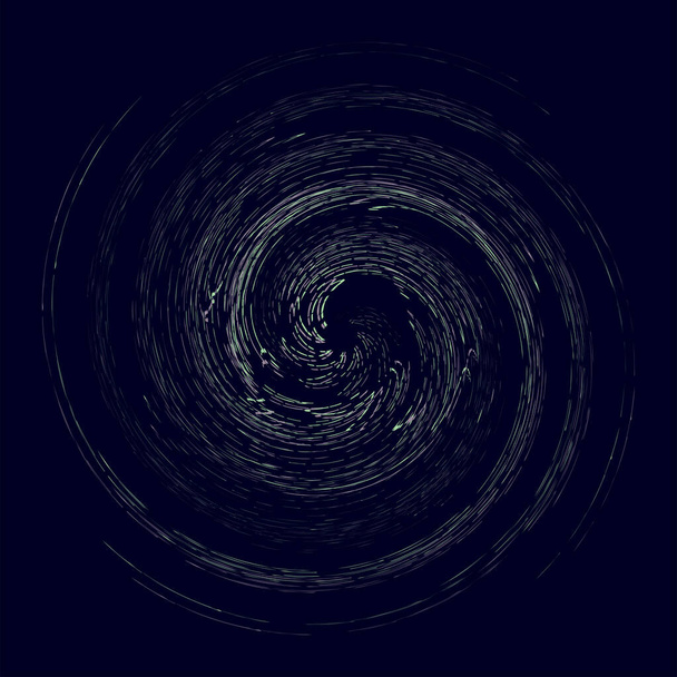 tricolor krullend, spoel, gyratie voluut vorm. binnendraaiende draaikolk in concentrische, radiale, stralende en ronde cirkelvormige mode - Vector, afbeelding