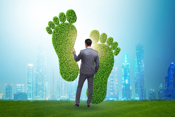Carbon jalanjälki käsite liikemies
 - Valokuva, kuva