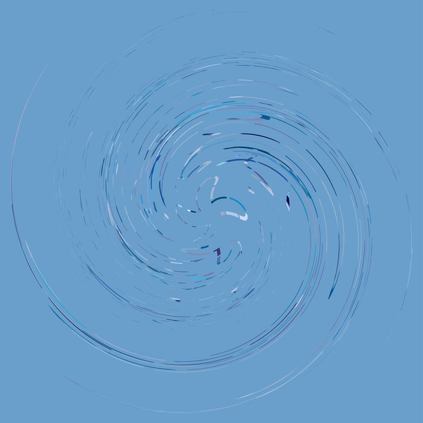 monochrom zyklische, zyklische konzentrische Ringe. Drehspirale, Wirbel, Wirbel. abstrakt kreisförmig, radiale Schleifenform, Element - Vektor, Bild