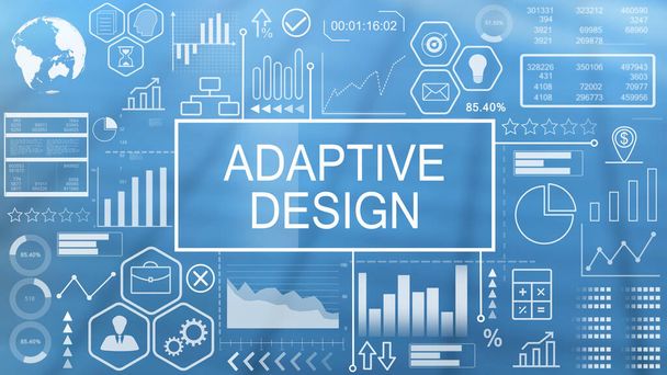 Adaptive Design, Animated Typography - Фото, зображення