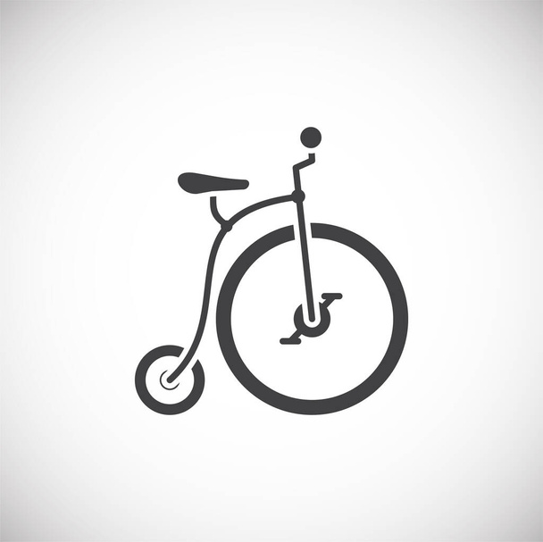 Icono relacionado con la bicicleta en el fondo para el diseño gráfico y web. Símbolo de concepto de ilustración creativa para web o aplicación móvil
. - Vector, Imagen
