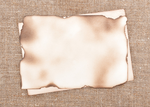 yaşlı kağıt üzerinde arka plan çuval bezi - Fotoğraf, Görsel