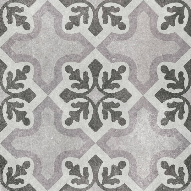 Flower shape pattern stone mosaic floor and wall decor tile. - Foto, afbeelding