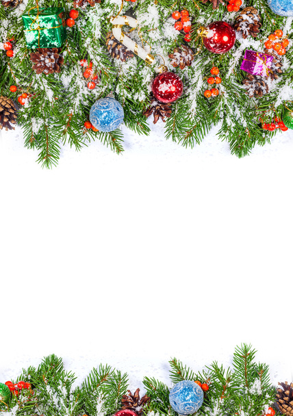 Kerst achtergrond. Eva kader - Foto, afbeelding