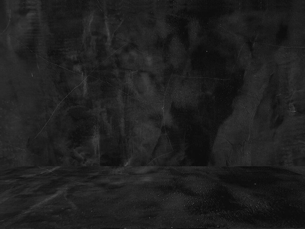 Stare czarne tło. Grunge tekstury. Ciemna tapeta. Tablica z betonu kredowego - Zdjęcie, obraz