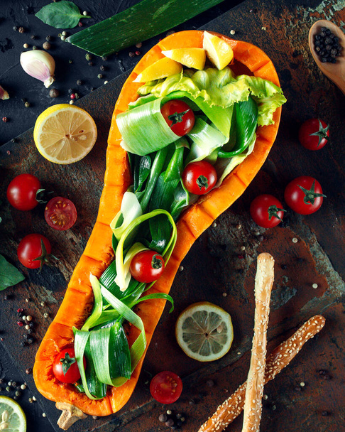 vegetable salad with herbs - Photo, Image