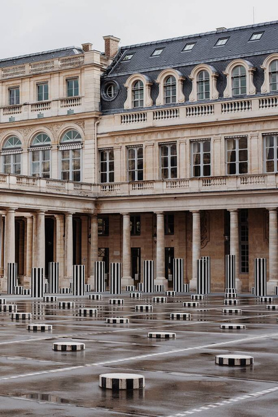 empty Palais-Royal in Paris during the quarantine - Photo, Image