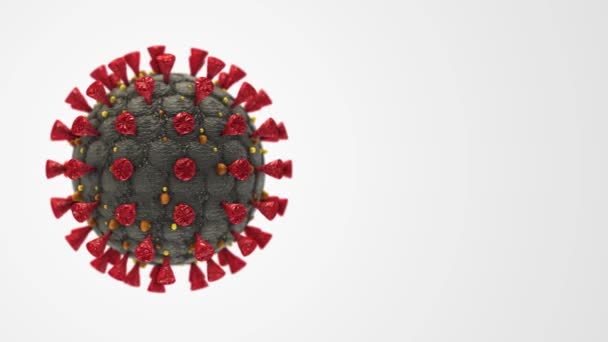 Coronavirus Covid 19 Komórki Hantavirus Epidemia wirusa animacji medycznej - Materiał filmowy, wideo