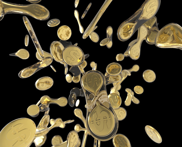 Dividing coins like biological cells - Photo, Image