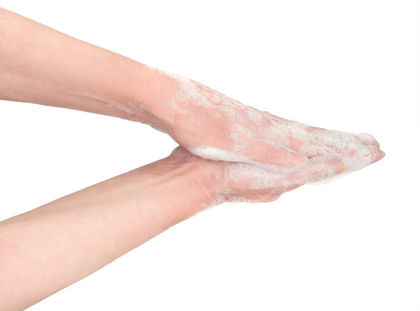 Lavado de manos durante 20 segundos
 - Foto, imagen
