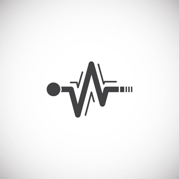 Ikona související s pulsem na pozadí pro grafický a webový design. Creative illustration concept symbol pro web nebo mobilní aplikaci. - Vektor, obrázek