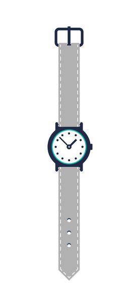 Modern wristwatch isolated vector icon - Vektör, Görsel